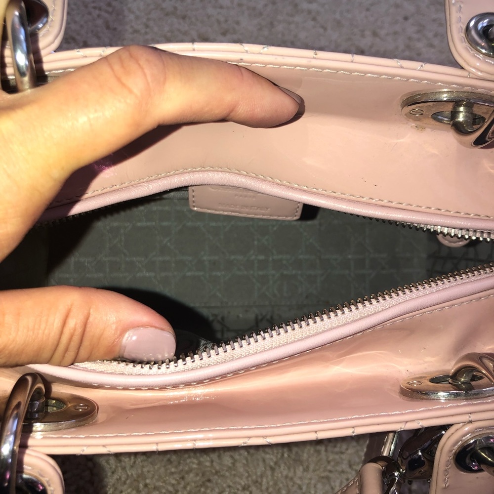 SOLD Christian DIOR “Lady Dior” Cannage Tote Purse - Picture 8 of 8